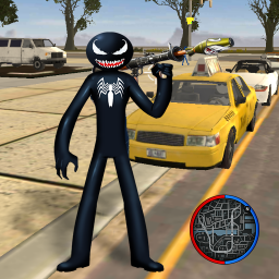 Venom Spider Stickman Rope Hero Gangstar Crime