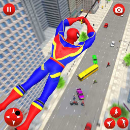 Flying Spider- Superhero Games
