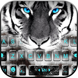 Fierce Tiger Eyes Keyboard Theme