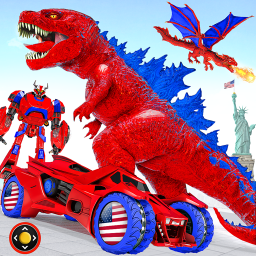 dinosaur robot car