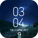 Galaxy S8 Plus Digital Clock Widget