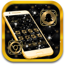 برنامه Gold Black Launcher Theme