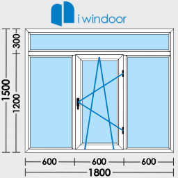 PVC window door design-iwindor