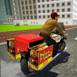 Virtual Moto Bike Delivery Boy: Pizza Car Driver