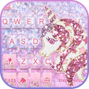 برنامه Glitter Unicorn Keyboard Theme