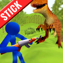 بازی Stickman Dinosaur Hunter