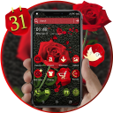 برنامه Rose in Black Launcher Theme
