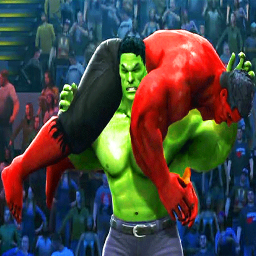 Incredible Green Monster Superhero City Battle