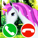 بازی fake call unicorn game