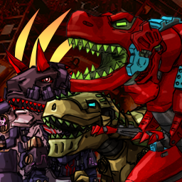 Dino Robot Battle Field - Armoured Dinosaurs War