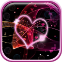 Neon Hearts Live Wallpaper