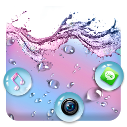 Rainbow Waterdrop Themes Live Wallpapers