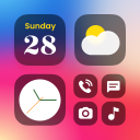 برنامه Color Widgets, Theme: iWidgets