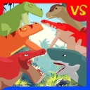 بازی T-Rex Fights Dinosaurs
