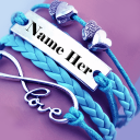 برنامه Name on necklace - Name art