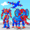 Flying Monster Truck Transform Elephant Robot Game