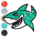 برنامه Baby Shark Glitter Coloring