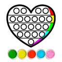 بازی Glitter Pop It Coloring Game