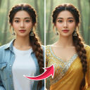 برنامه AI Saree & Dress Swap: MiSaree