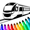 برنامه Train game: coloring book.