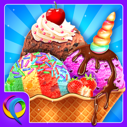 Rainbow Ice Cream Party