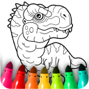 بازی Dinosaur Coloring Book Glitter