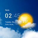 برنامه Transparent clock and weather