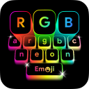برنامه Neon Led Keyboard: Emoji, Font