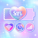 برنامه Cute Emoji Battery Widget