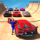 برنامه Superhero Car: Mega Ramp Games