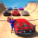برنامه Superhero Car: Mega Ramp Games
