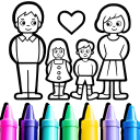 برنامه Family Love Coloring Book