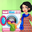 بازی Laundry Rush Washing Shop Game