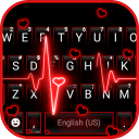 برنامه Neon Red Heartbeat Themes