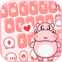 برنامه Pink Cute Hippo Theme