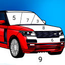 برنامه Cars Coloring by Number