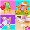 بازی Girls royal home cleanup game