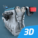برنامه Four-stroke Otto engine 3D