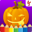 بازی Kids coloring book halloween