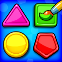 بازی Colors & Shapes: Coloring game