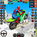 بازی Superhero Bike Stunts 3D Race