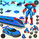 برنامه Train Robot Transform Car Game