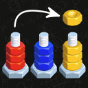بازی Sort puzzle - Nuts and Bolts