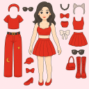 بازی Sticker Doll DIY Dressup Diary