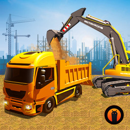 Modern Excavator Construction Crane Simulator Game