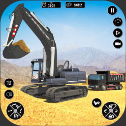 Excavator Machine Crane Sim 3D