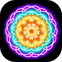 برنامه Glow Magic Doodle kaleidoscope