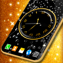 برنامه Black HD Clocks Live Wallpaper