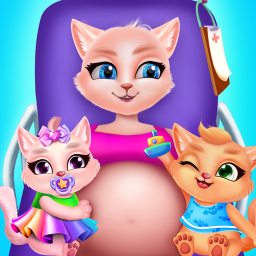 Kitty Care Twin Baby Game