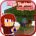برنامه Mega Skyblock Survival Map for